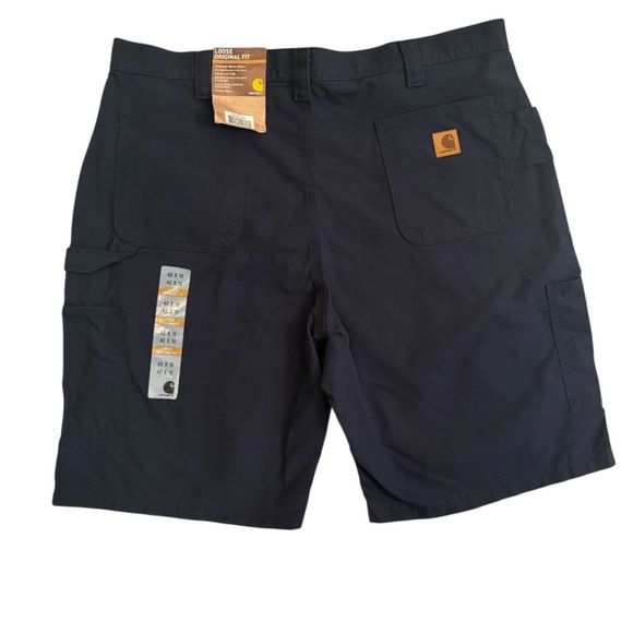 Carhartt Blue Flat Front Shorts with Tailored Fit 42x10 - Picture 4 of 10